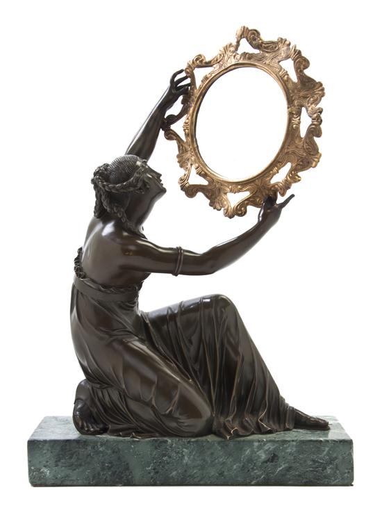 A French Gilt and Patinated