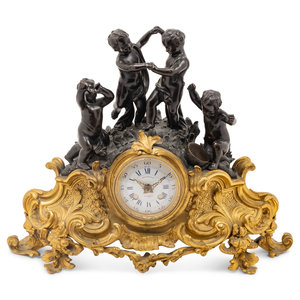 A French Gilt and Patinated