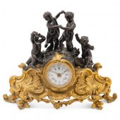 A French Gilt and Patinated Br