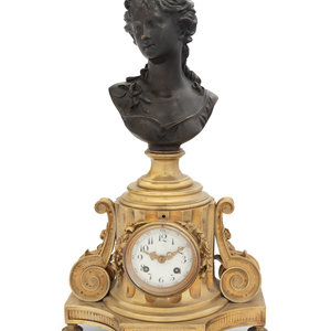 A French Gilt and Patinated