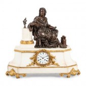 A French Gilt and Patinated Br