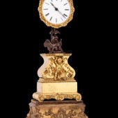 A French Gilt and Patinated Br