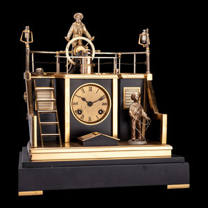 A French Gilt and Patinated