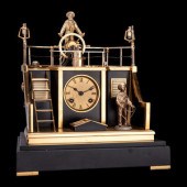 A French Gilt and Patinated Br