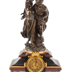 A French Gilt and Patinated