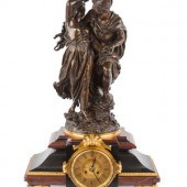 A French Gilt and Patinated Br