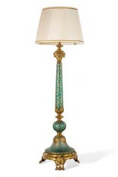 A FRENCH GILT BLUE GLASS FLOOR