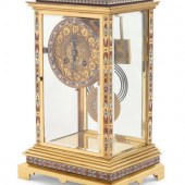 A French Gilt Brass and Champl