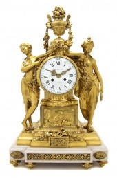 A French Gilt Bronze and Alaba