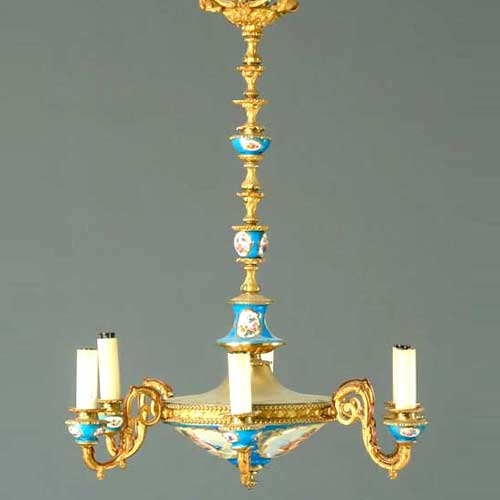 A French Gilt Bronze and S??vres