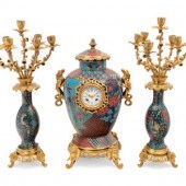 A French Gilt Bronze and Clois