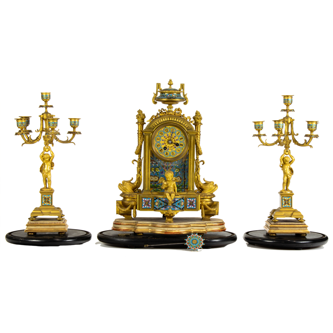 A FRENCH GILT BRONZE AND