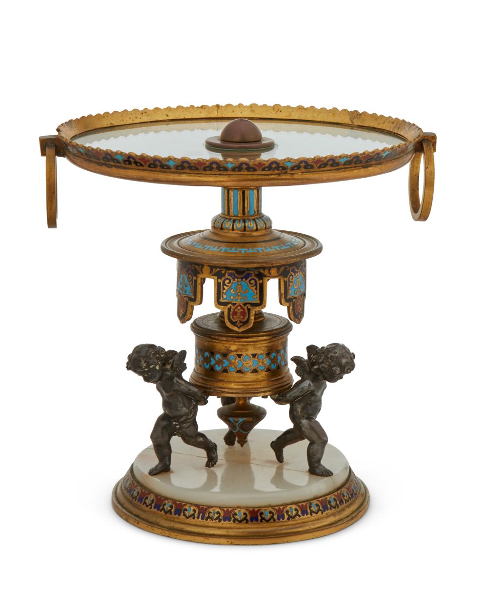A FRENCH GILT BRONZE AND