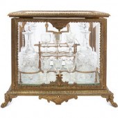 A French Gilt Bronze and Glass