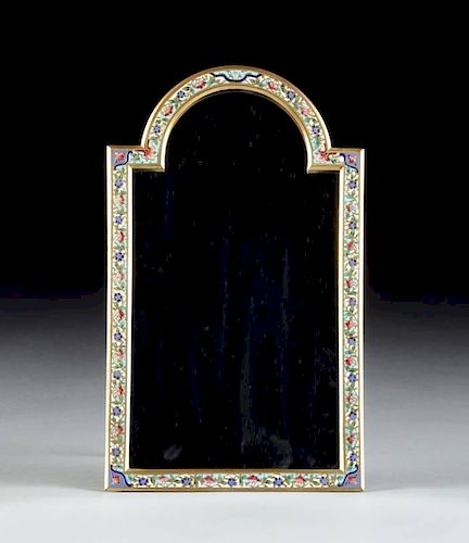 A FRENCH GILT BRONZE AND POLYCHROME