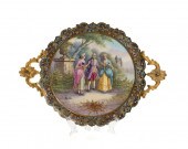 A FRENCH GILT-BRONZE AND CHAMP