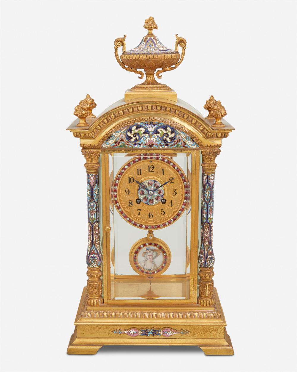 A FRENCH GILT-BRONZE AND
