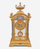 A FRENCH GILT-BRONZE AND CHAMP