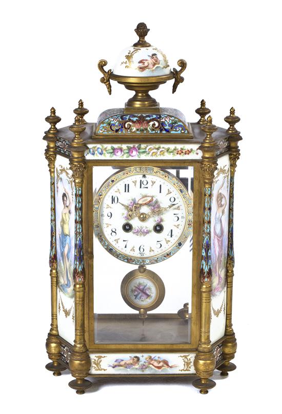 A French Gilt Bronze Champleve