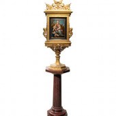 A French Gilt Bronze Double-Si