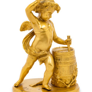 A French Gilt Bronze Figure Late