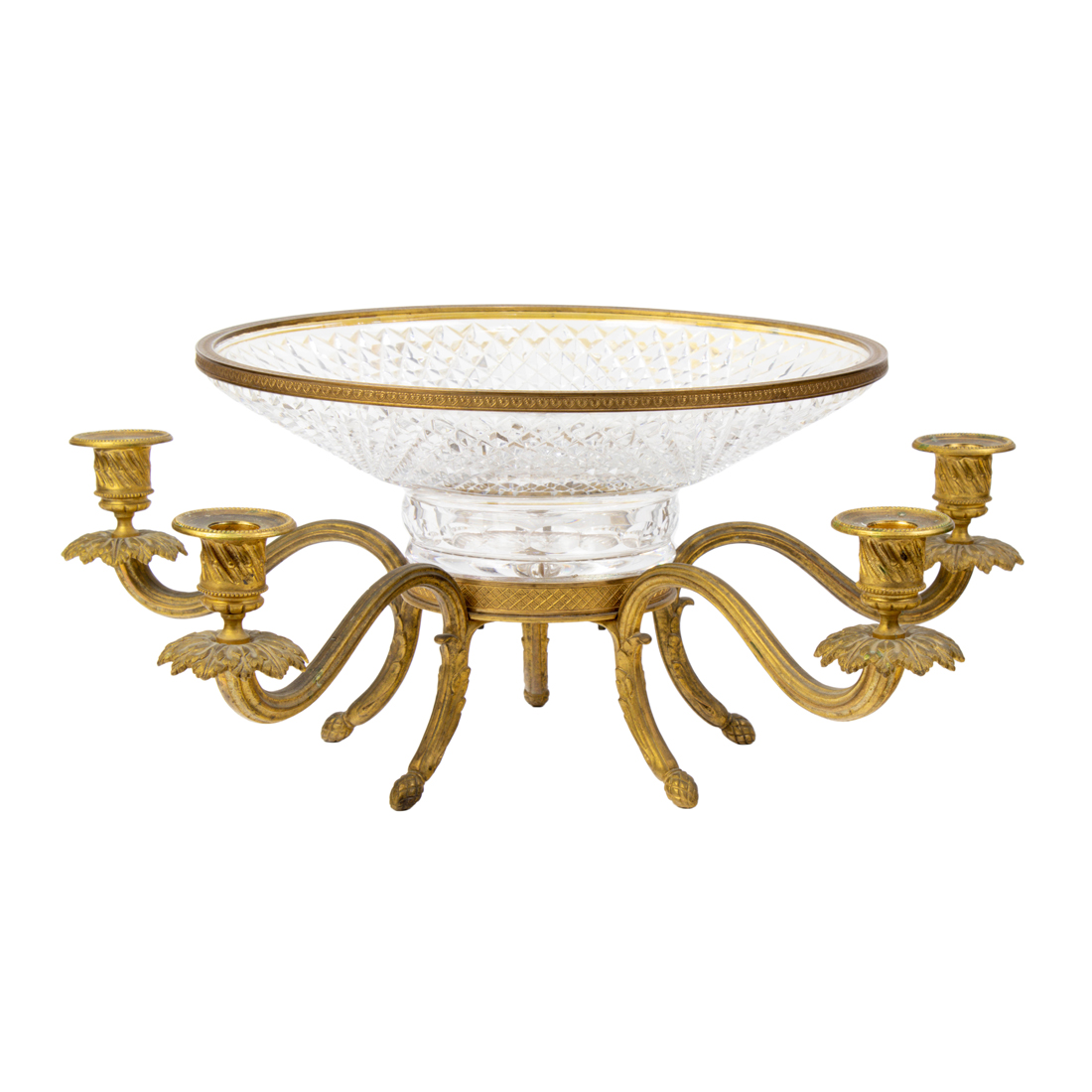 A FRENCH GILT BRONZE MOUNTED CUT