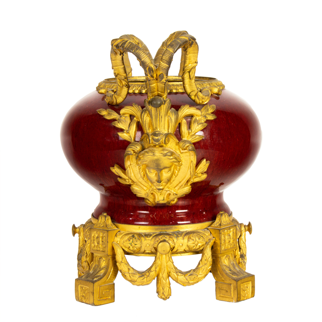 A FRENCH GILT BRONZE MOUNTED