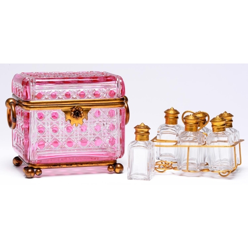 A French gilt lacquered brass