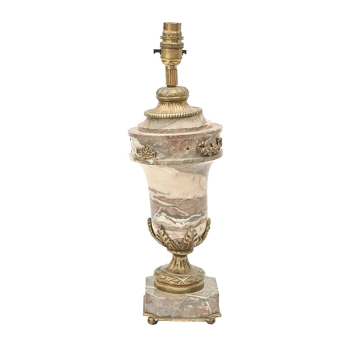 A French gilt-lacquered brass