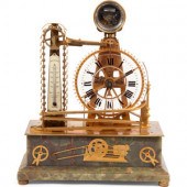 A French Gilt Metal and Onyx M