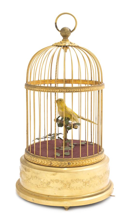 A French Gilt Metal Automaton