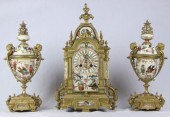 A French gilt metal mantel clo