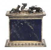 A French Gilt Silver Lapis Laz