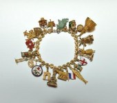 A French Gold Bracelet With Ch