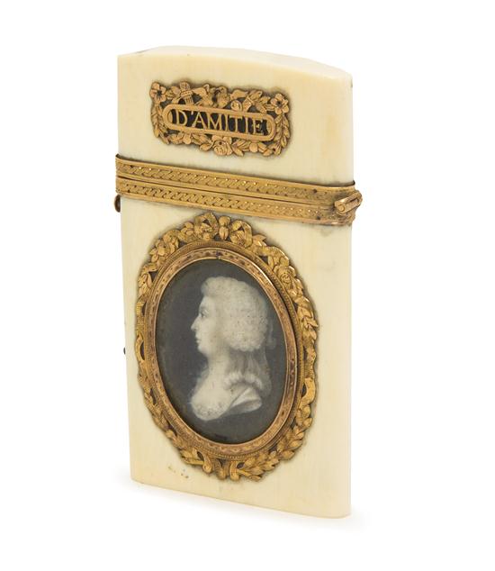 *A French Gold Mounted Ivory Note