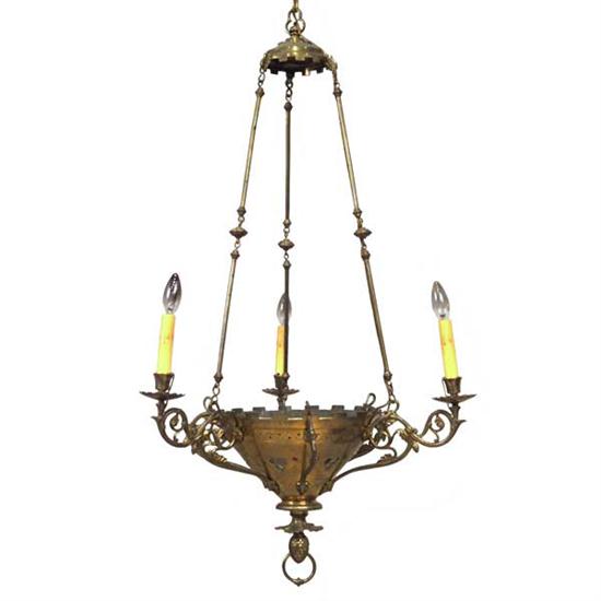 A French Gothic Revival Brass