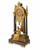 A FRENCH GOTHIC REVIVAL BRONZE