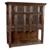 A French Gothic style oak side