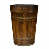 A FRENCH GRAPE HARVEST BARREL