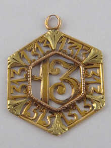 A French hallmarked 18 carat gold