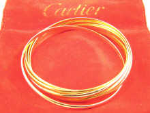 A French hallmarked three colour 18