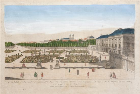 A French Handcolored Engraving 18th
