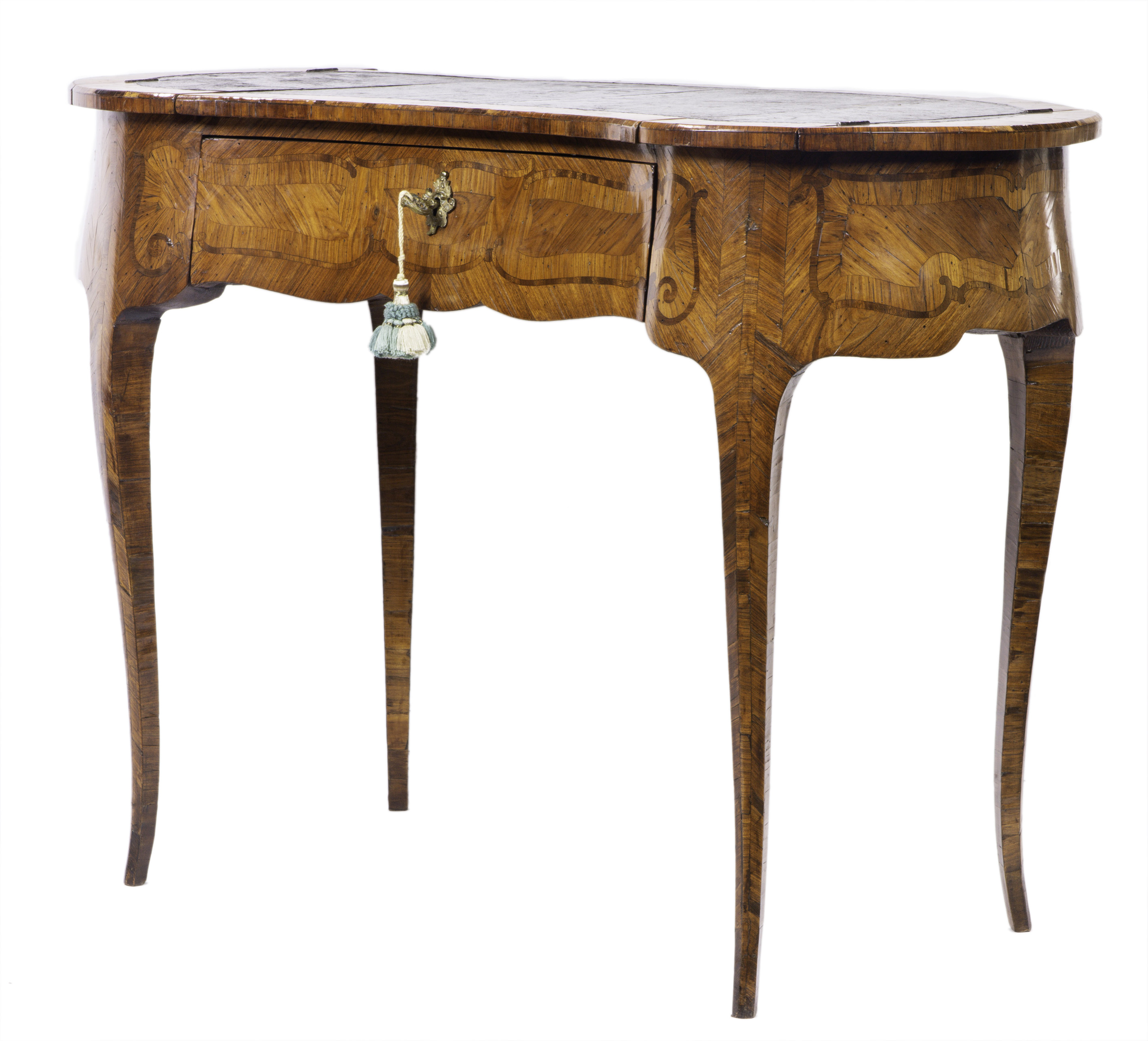 A FRENCH INLAID BUREAU PLAT A