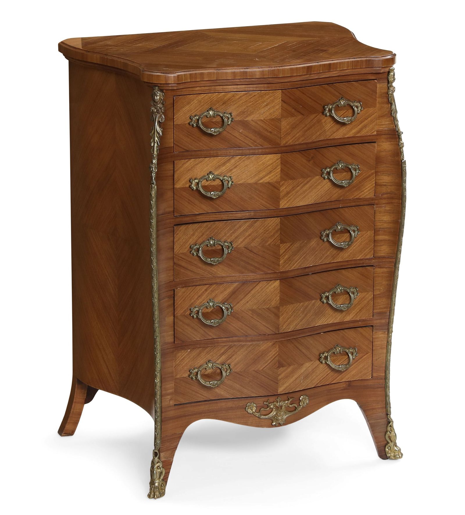 A FRENCH INLAID WALNUT PETITE