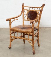 A FRENCH JAPONISME BAMBOO ARMC