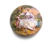 A FRENCH LIMOGES ENAMEL VANITY