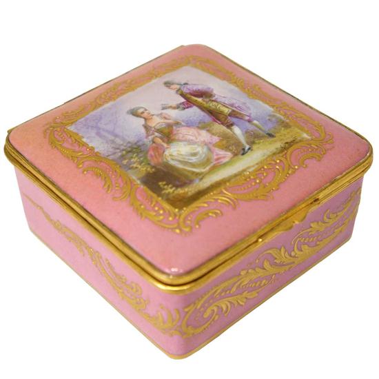 A French Limoges Gilt Metal Mounted