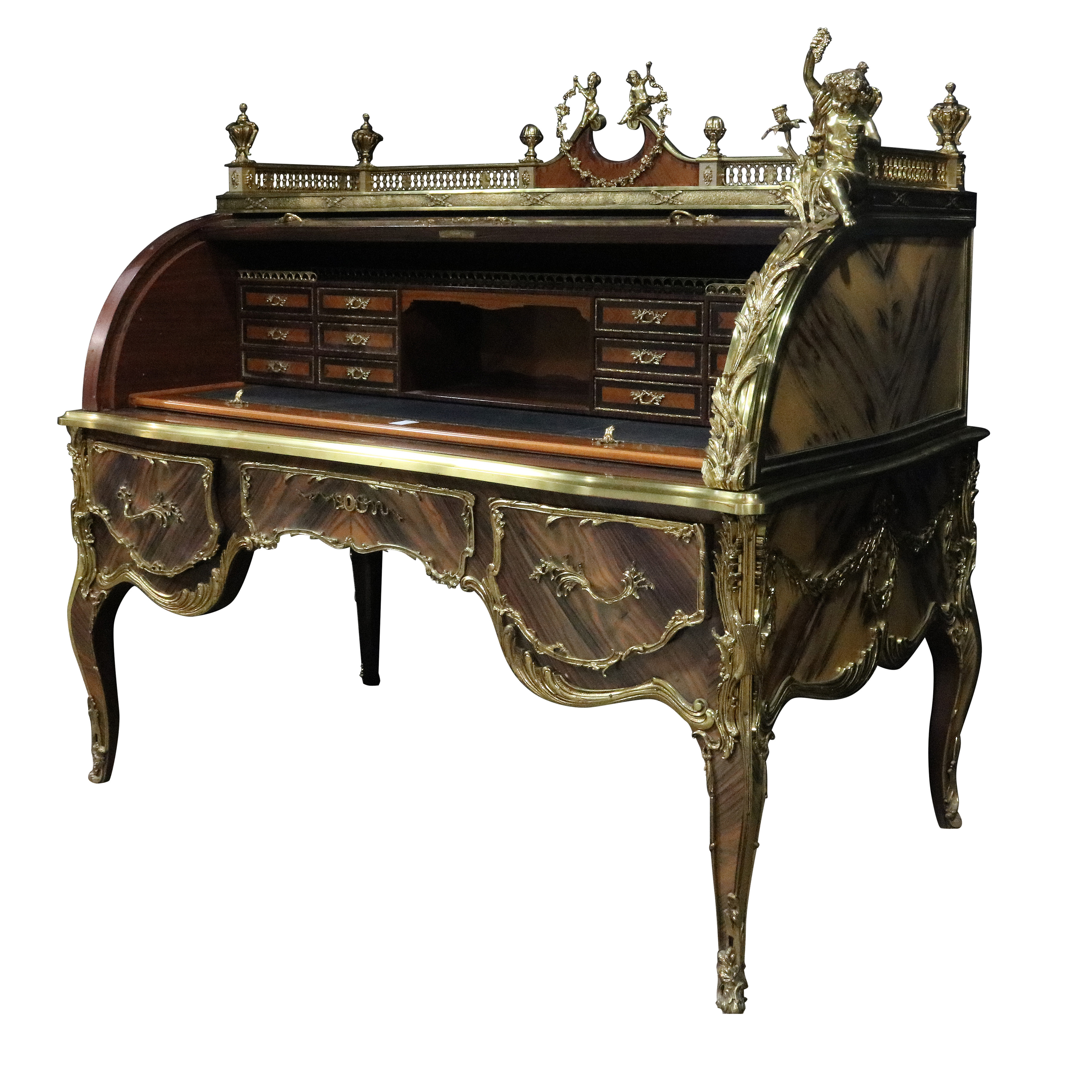 A FRENCH LOUIS XV STYLE ORMOLU