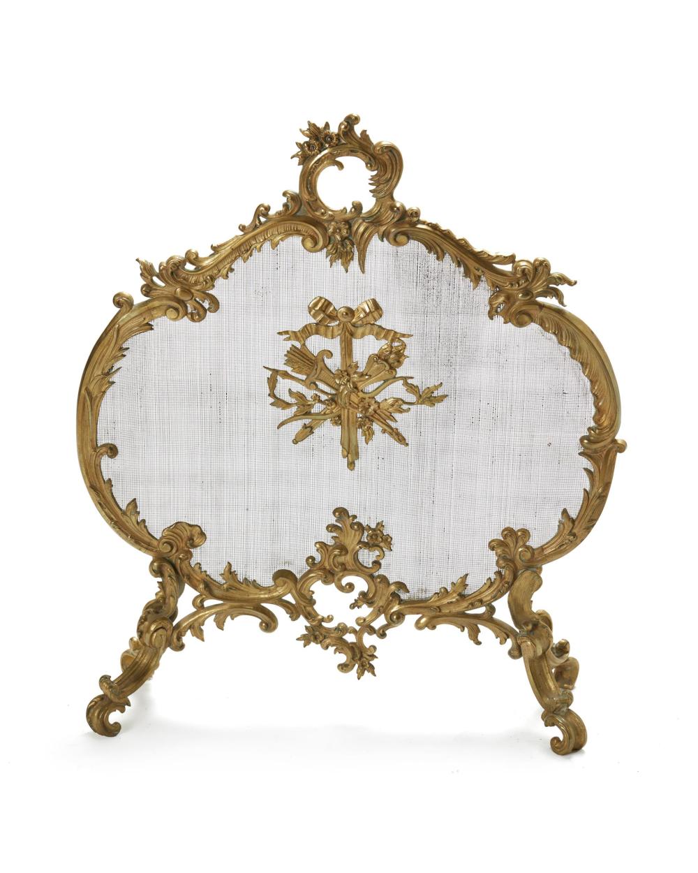 A FRENCH LOUIS XV-STYLE GILT-BRONZE
