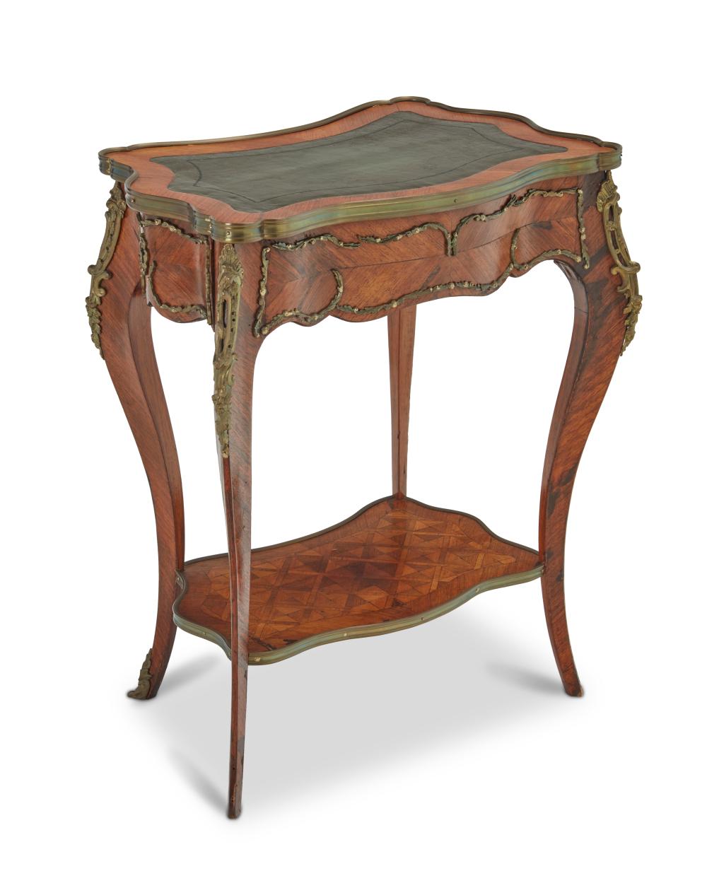 A FRENCH LOUIS XV-STYLE SIDE TABLEA